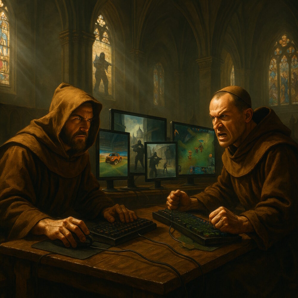 LAN party in een kerk