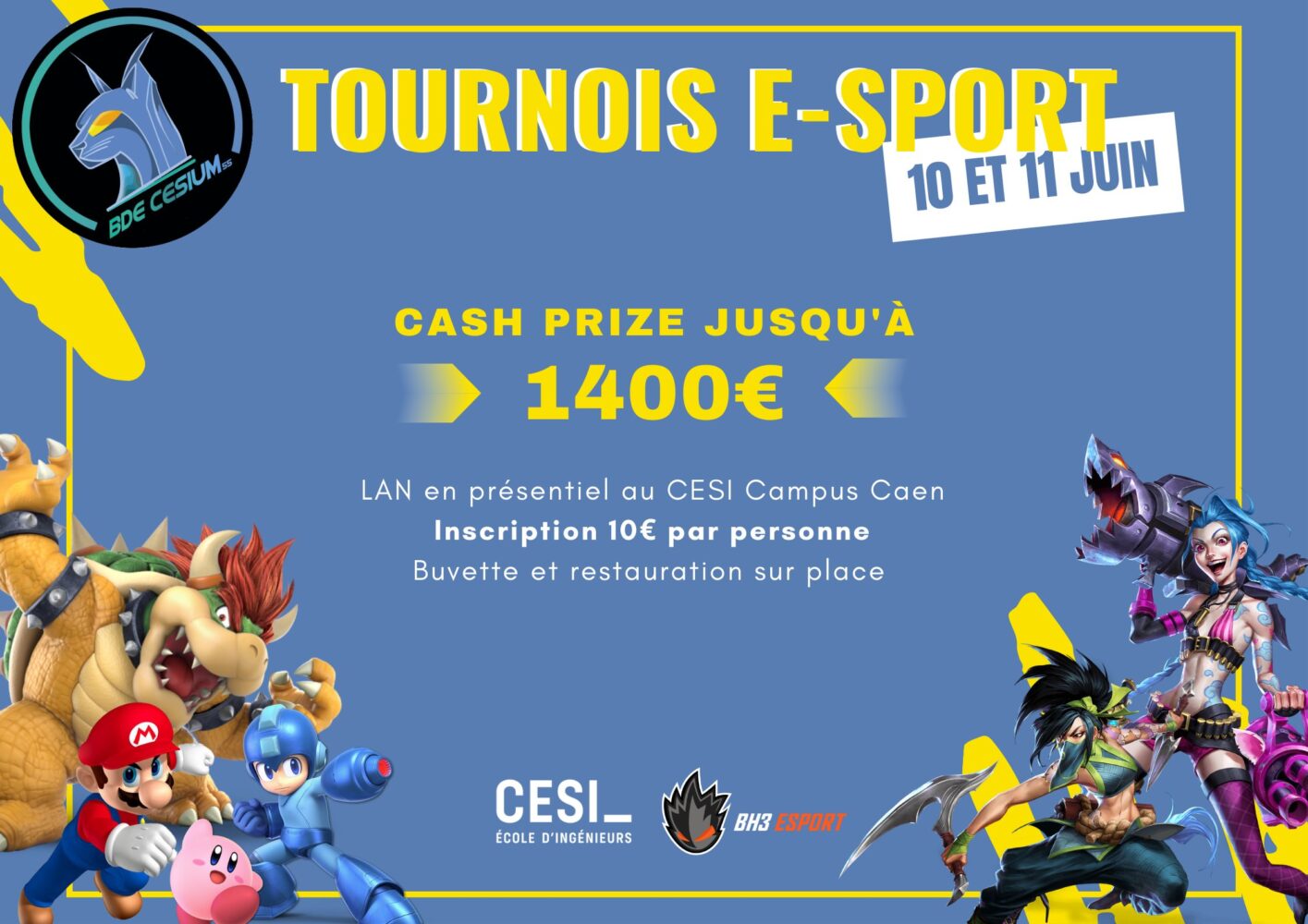 Tournois Esport du CESI Caen 2023